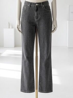 Guess| 90s Vintage Regular Rise Flared Jeans in Charcoal Black Sz 27.